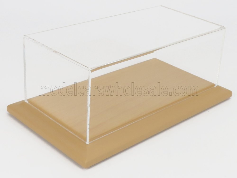1:24 VETRINA DISPLAY BOX Molsheim Base In Legno - Wood Linden Base - Lungh.lenght Cm 23 X Largh.width Cm 12 X Alt.height Cm 8.5 (altezza Interna 8.0 Cm ), Plastic Display - ATL10046