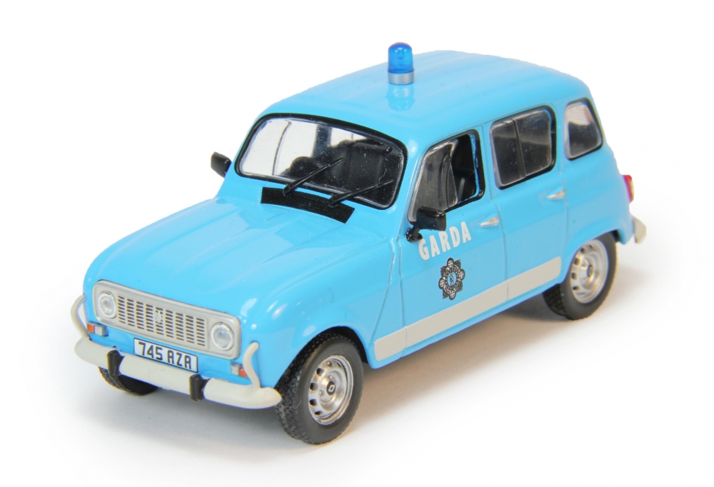 1:43 RENAULT 4L Garda, Полицейские Машины Мира 76, голубой - PCW076