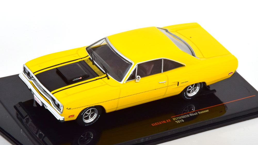 1:43 PLYMOUTH Road Runner (1970), yellow black - CLC531