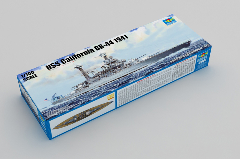 1:700 Сборная модель Американский линкор USS California BB-44 (1941г.) - 05783