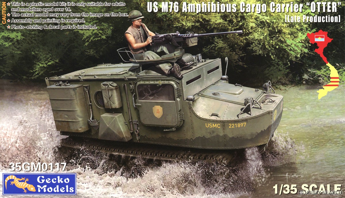 1:35 Сборная модель US M76 Amphibious Cargo Carrier 'Otter' Late Production - 35GM0117
