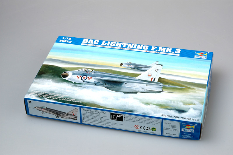 1:72 Сборная модель Британский истребитель-перехватчик English Electric (BAC) Lightning F.MK3 - 01635