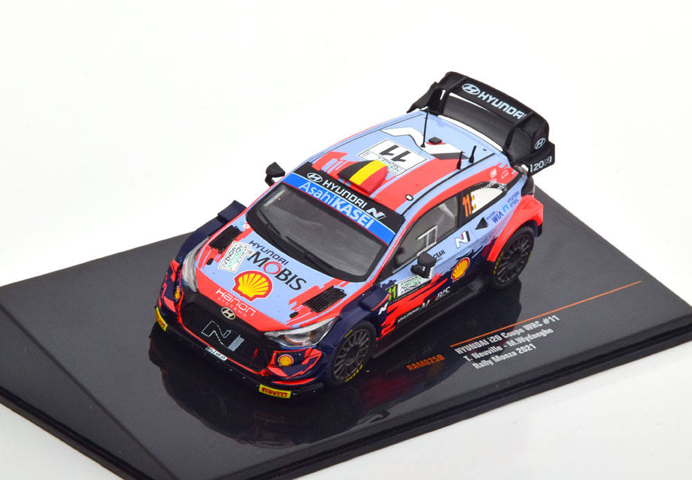 1:43 HYUNDAI i20 Coupe WRC #11 Rally Monza Neuville/Wydaeghe (2021) - RAM825B