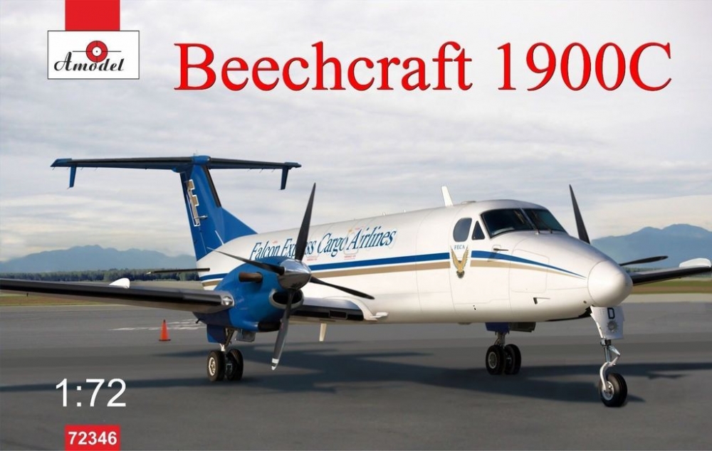 1:72 Сборная модель Американский пассажирский самолет Beechcraft 1900C Faicon - 72346
