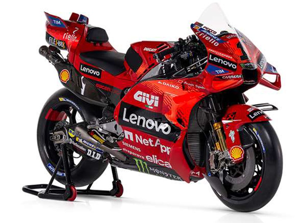 1:18 DUCATI Desmosedici Gp24 Team Lenovo №23 Motogp Season (2024) Enea Bastianini, Red - 36398E
