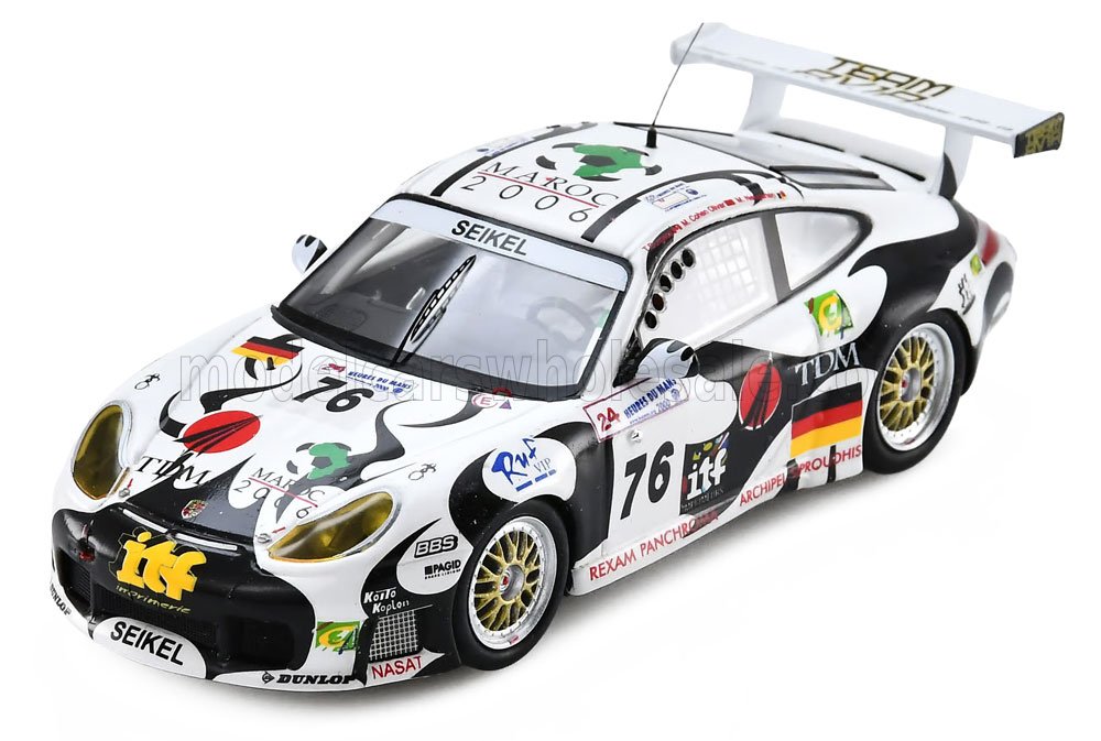 1:43 PORSCHE 911 996 GT3-r Team Seikel Motorsport №76 24h Le Mans (2000) Max Cohen-Olivar - Michel Neugarten - Anthony Burgess , white black - S9941