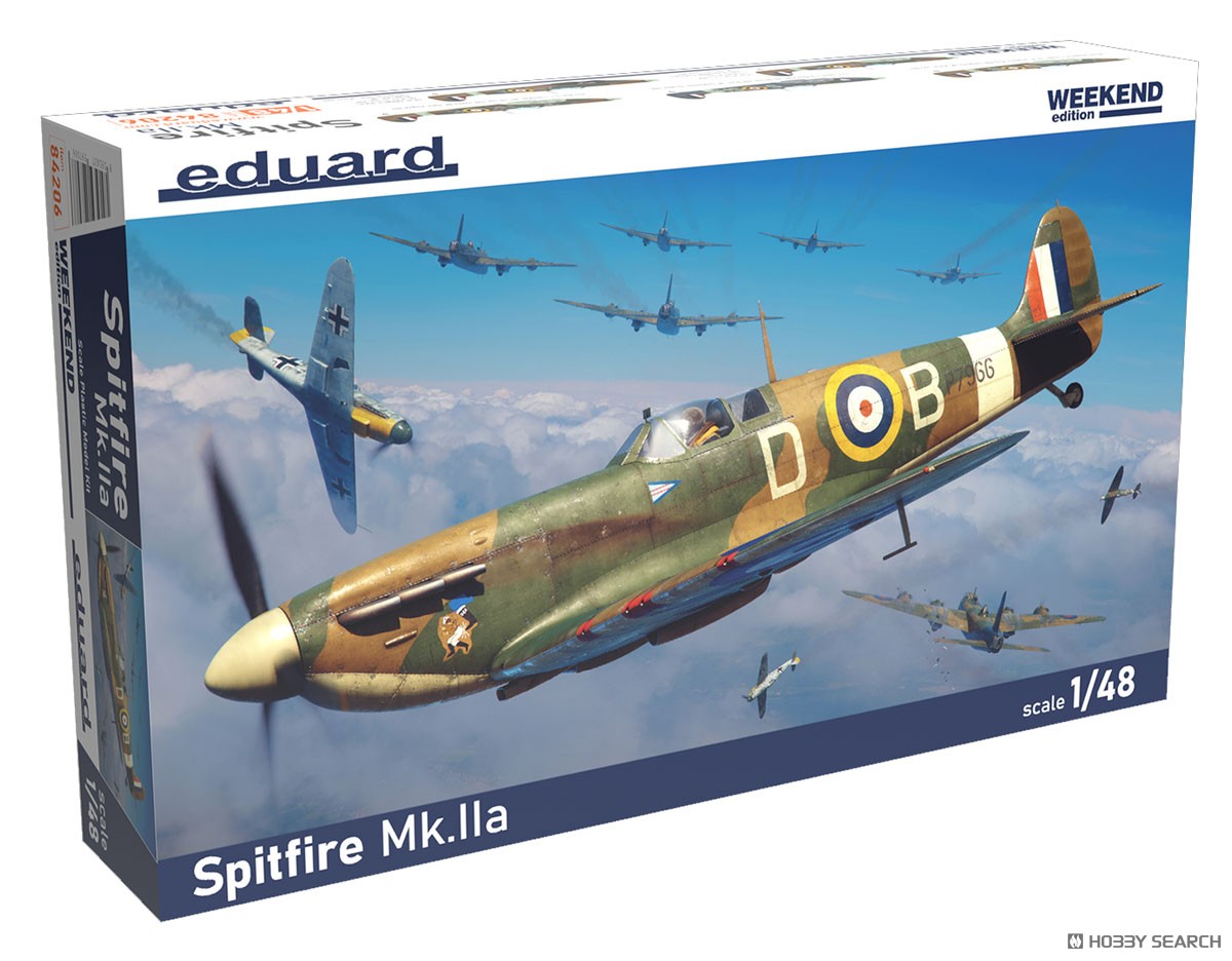 1:48 Сборная модель американский истребитель Spitfire Mk. IIa (Weekend) - 84206