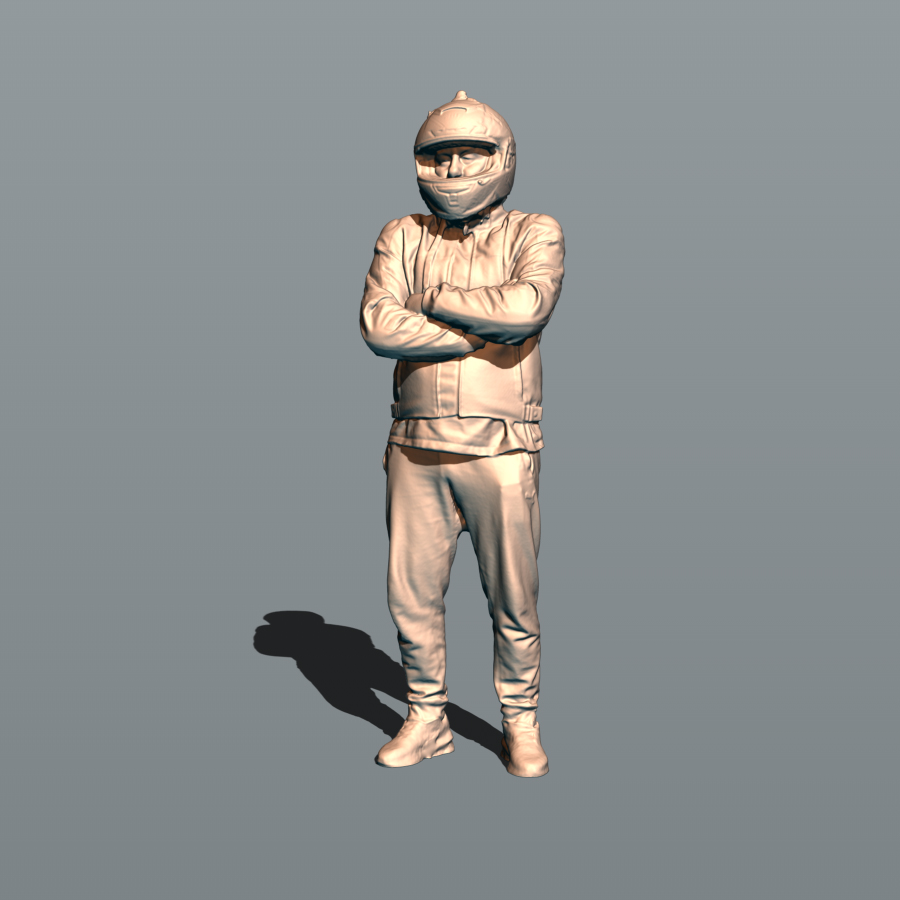 1:24 Фигура Саня мотоциклист (масштаб 1:24, окрашенная) - MPF24-900okr