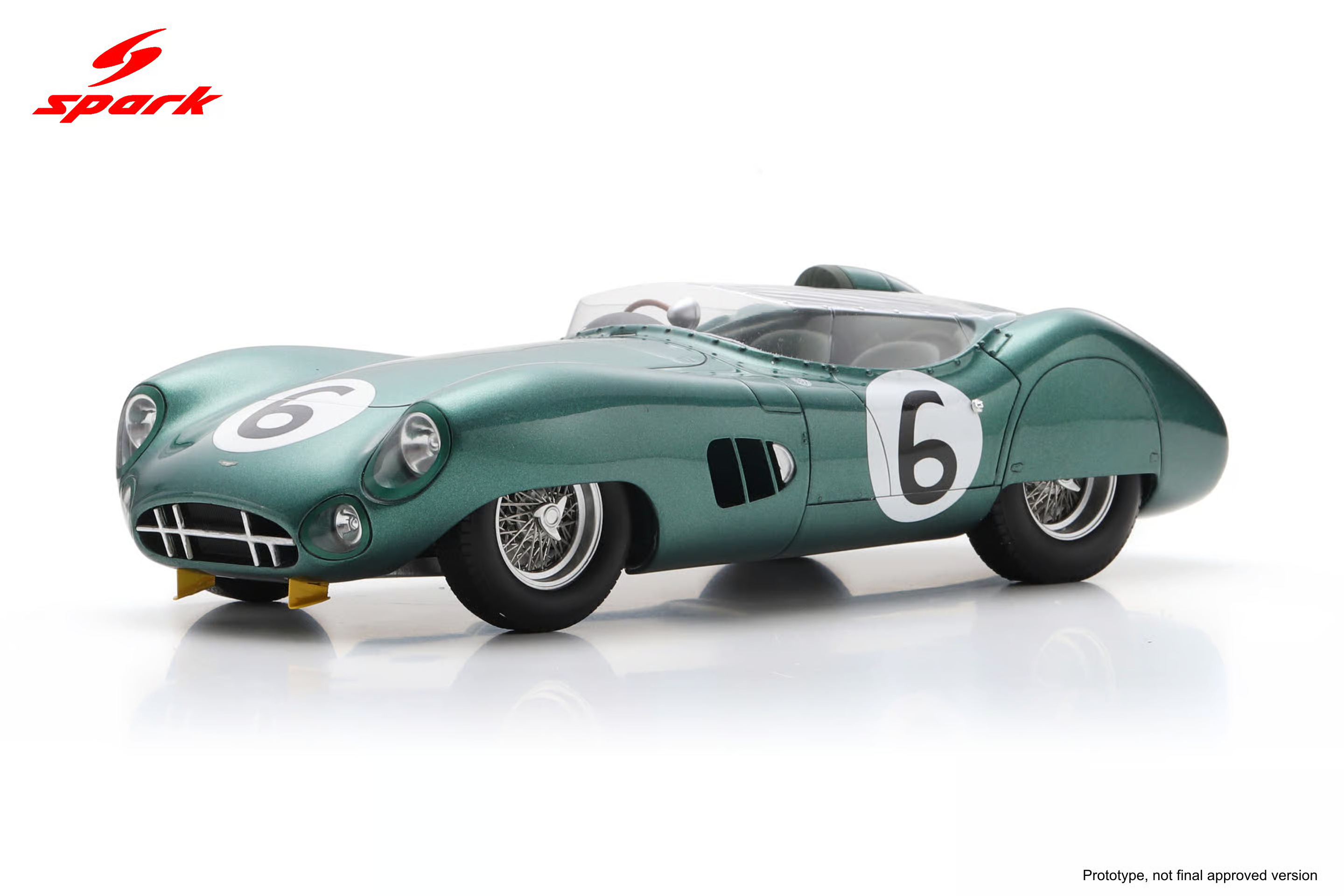 1:18 ASTON MARTIN  DBR1 3.0L S6  Spider Team David Brown Racing dept. №6 2nd 24h Le Mans (1959) Maurice Trintignant - Paul Frere - 18S1216