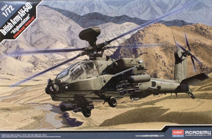 1:72 Сборная модель Вертолет British Army AH-64 Afghanistan - 12537