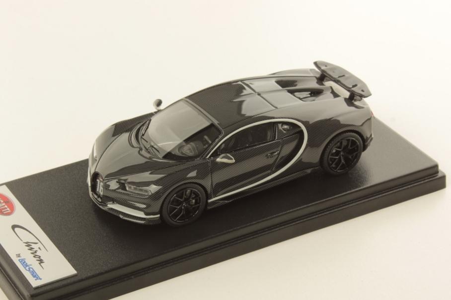 1:43 BUGATTI Chiron Sport №16 Wing Up (2019), Grey Carbon with Gris Rafale Frame - LS490D