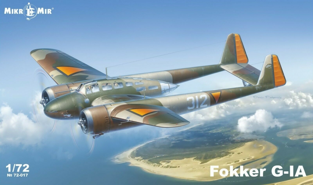 1:72 Сборная модель Самолет Fokker G-1A - 72-017