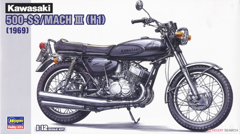 1:12 Сборная модель Kawasaki 500-SS/MACH III - 21510