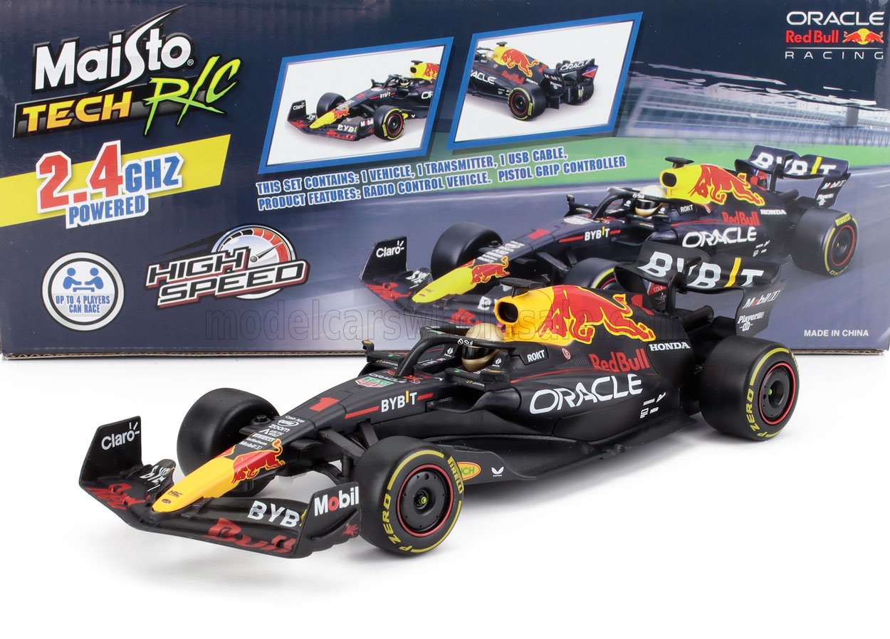 1:24 RED BULL F1 Rb19 Team Oracle Red Bull Racing №1 World Champion Season (2023) Max Verstappen, Matt Blue - 82358-RC