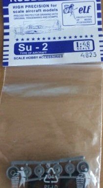 1:48 Колеса резиновые Советский штурмовой самолет Су-2 - 4823