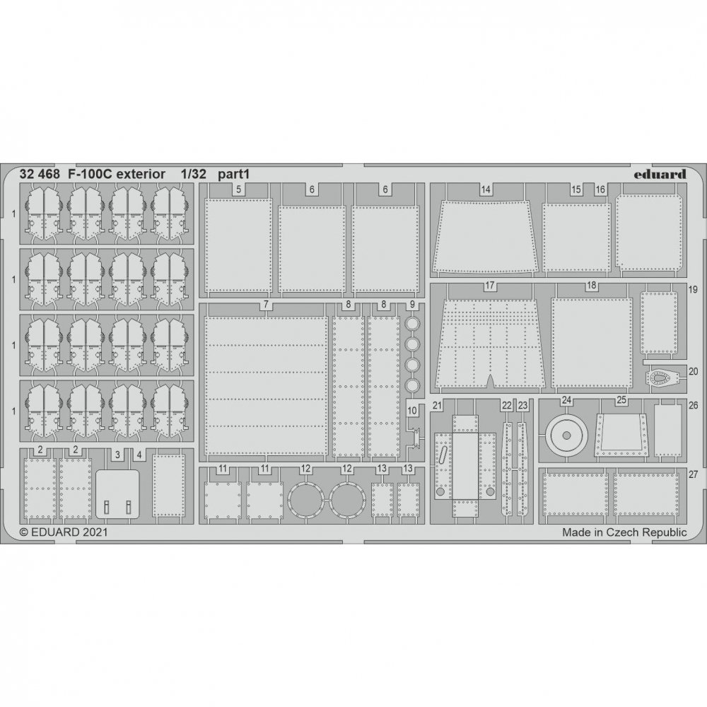 1:32 Фототравление для F-100C, экстерьер - 32468