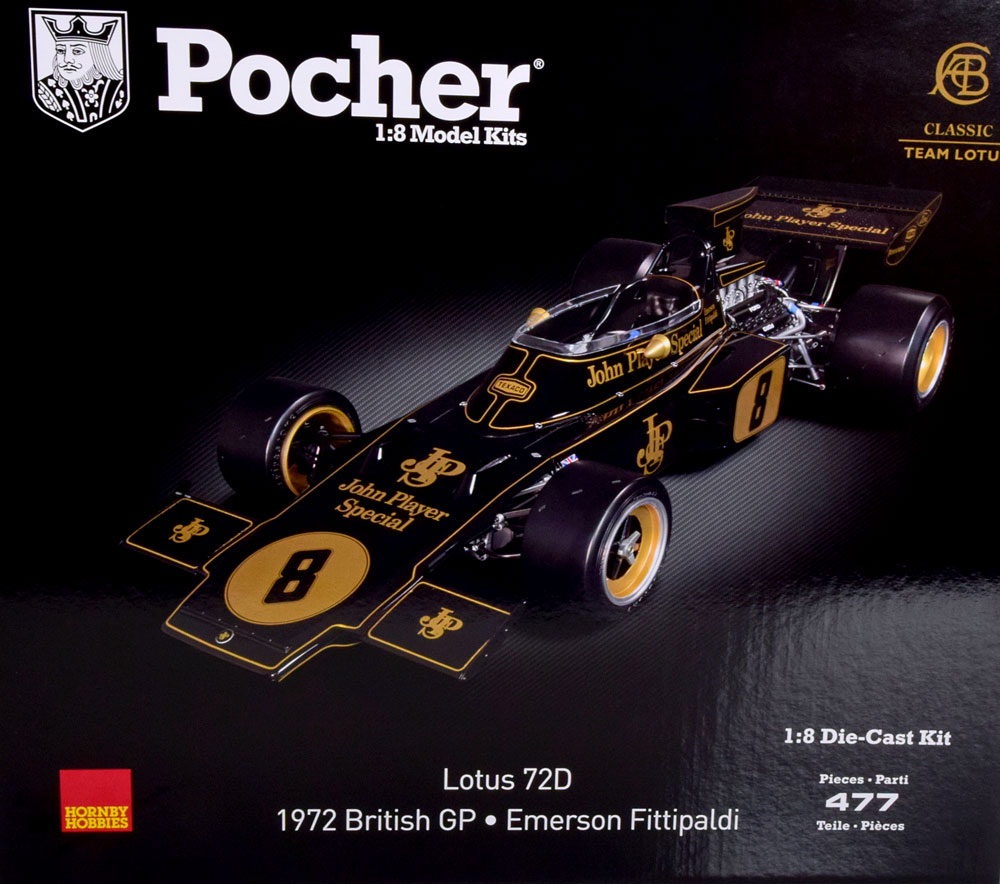 1:8 LOTUS F1  72d Ford Jps N32 World Champion Winner British GP (1972) Emerson Fittipaldi, Black - HK114F