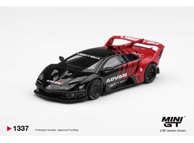 1:64 LAMBORGHINI Murcielago LB-Super Silhouette GT EVO Advan (2025), black / red - MGT01337-R