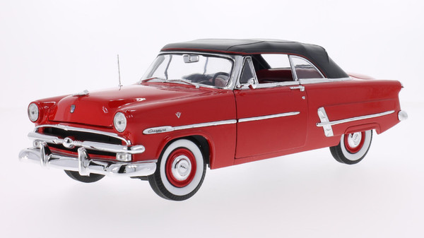 1:18 FORD Crestline Sunliner cabriolet soft-top closed (1953), red - 12525H-RD
