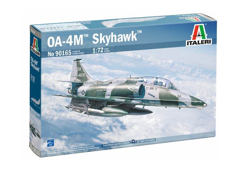 1:72 Сборная модель McDONNEL DOUGLAS 0a-4m Skyhawk Military Airplane (1970) - 90165ИТ