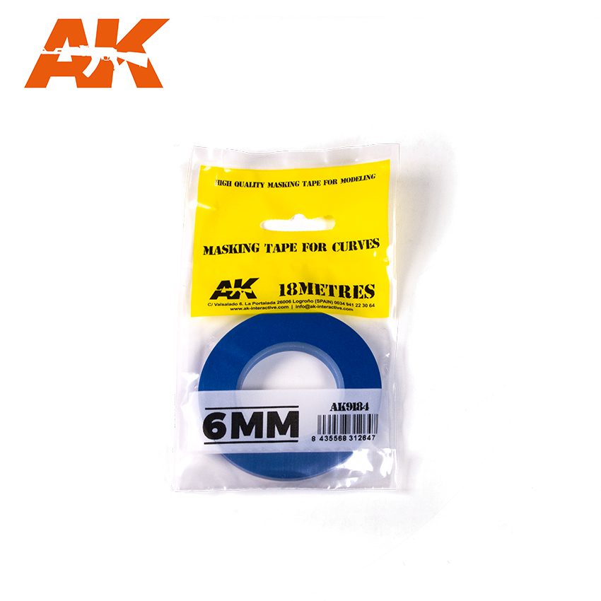 Blue masking Tape for curves 6mm - AK9184