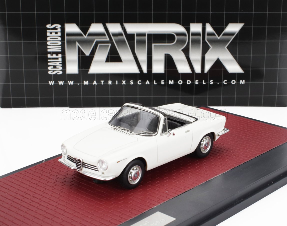 1:43 ALFA ROMEO Giulia Gt Cabriolet Spider Prototipo (1963), White - MX40102-142