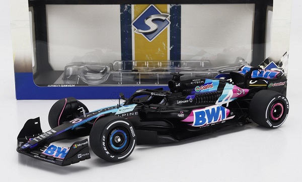 1:18 ALPINE F1 A524 Team BWT Alpine №31 Presentation Season Esteban Ocon (2024), Black Blue Pink - S1811003