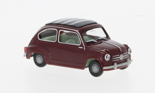1:87 FIAT 600, dunkelrot - WIK009908