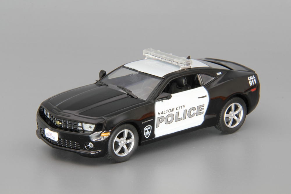 1:43 CHEVROLET Camaro SS Haltom city USA, Полицейские Машины Мира 30, black / white - PCW030