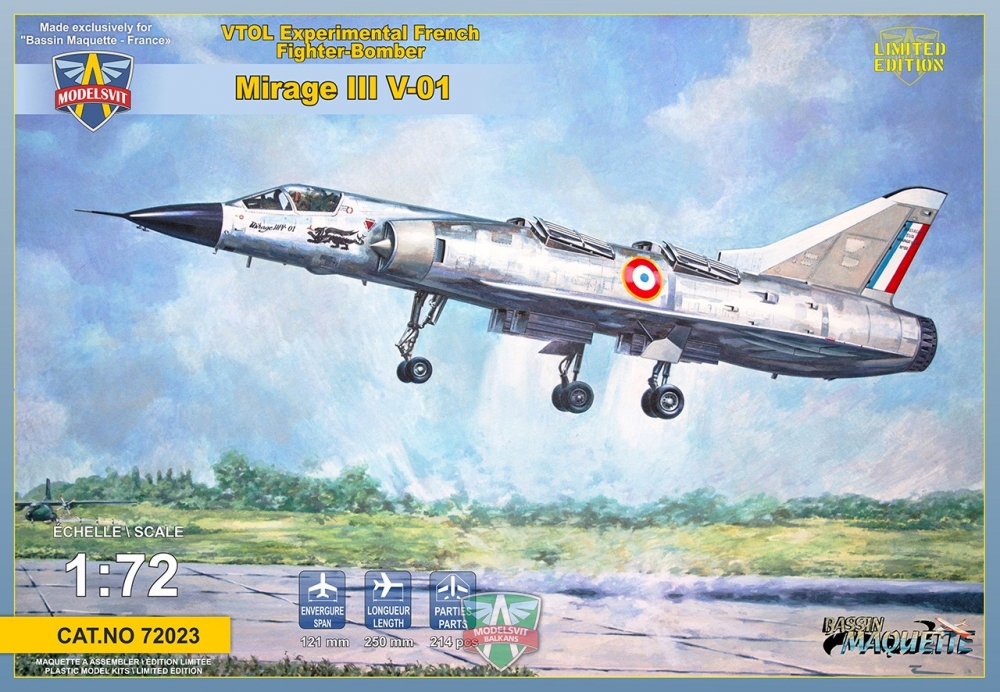 1:72 Сборная модель Самолет Mirage III V-01 - 72023