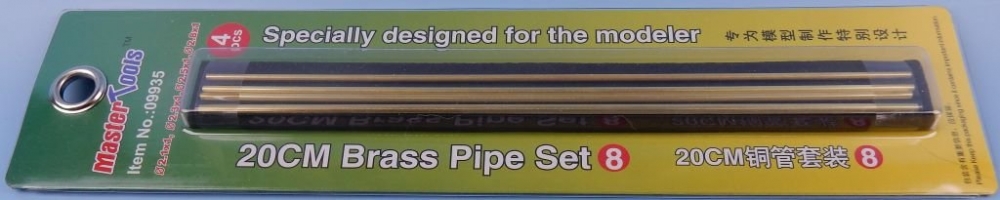 20CM Brass Pipe Set 8--2.1,2.3,2.5,2.8*4 - 09935