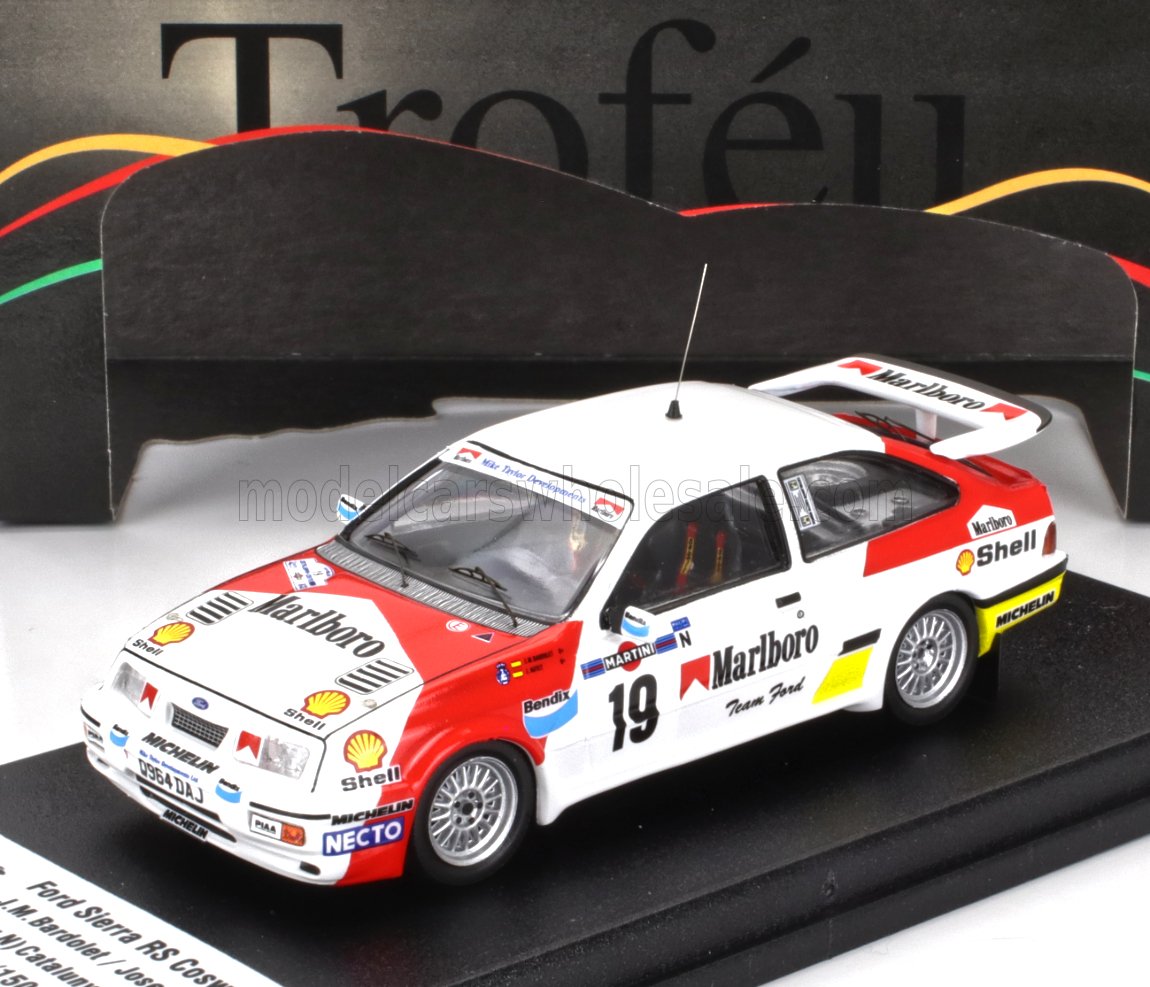 1:43 FORD Sierra Rs Cosworth (winner Gr.n) №19 Rally Di Catalunya (1989) Josep Maria Bardolet - Josep Autet, White Red - TRRES05