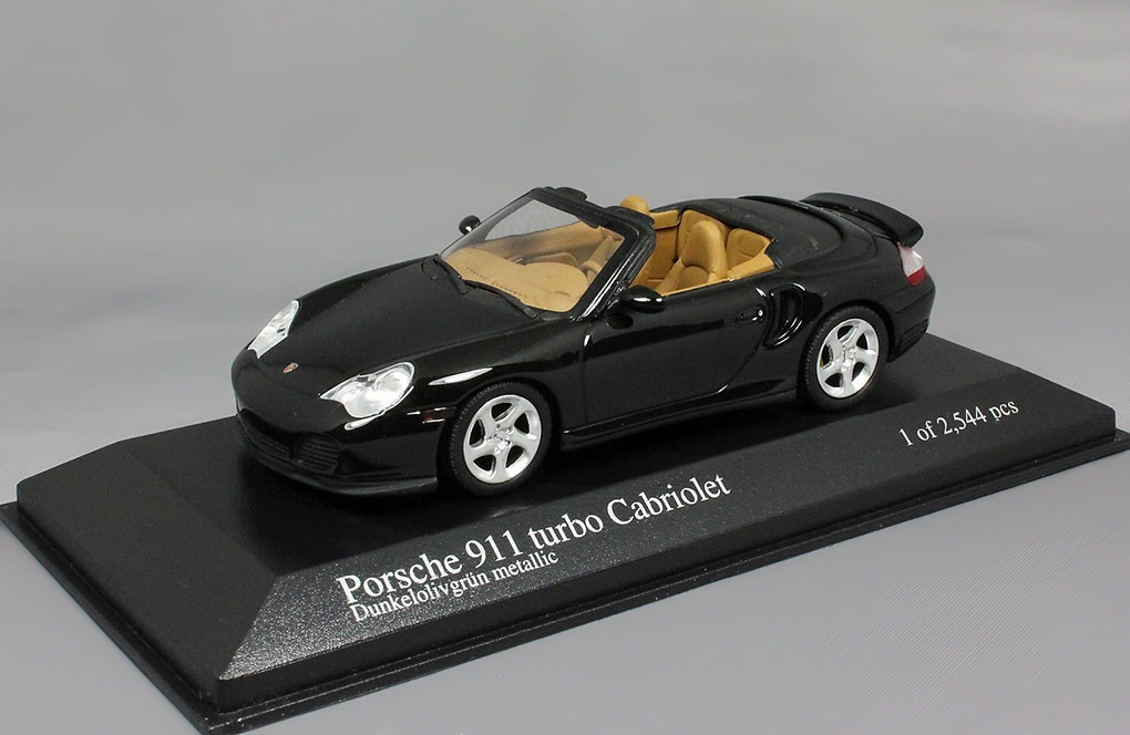 1:43 PORSCHE 911 Turbo Cabriolet (2003), dark green metallic - 400062732