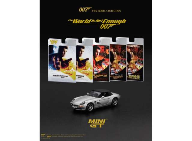 1:64 BMW Z8 *The World is not enough* Japanese Blister Packaging, silver 1999 - MGT00906-007J