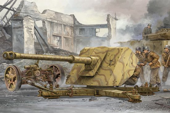 1:35 Сборная модель Немецкая 88-мм противотанковая пушка Pak 43/41 - 02308