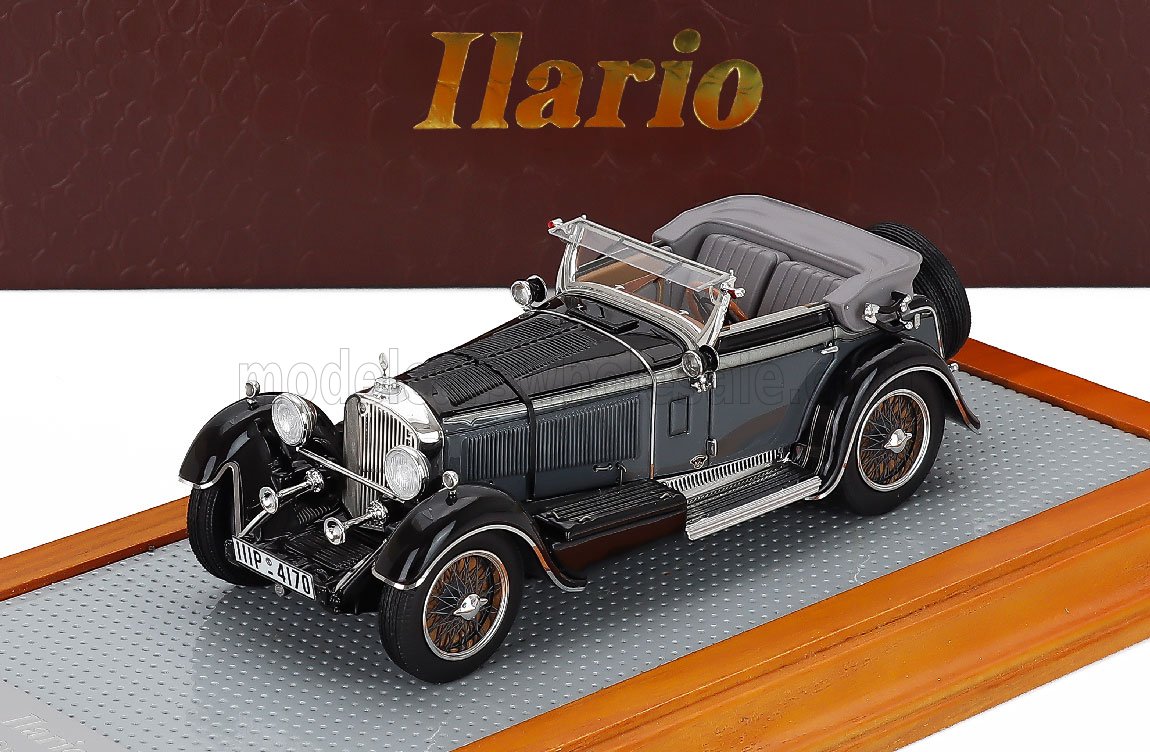 1:43 MERCEDES BENZ 720ss Sn35340 Karosserie Papler Sport Cabriolet Open 1932, Grey Black - IL43207