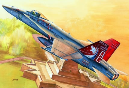 1:48 Сборная модель Самолет F-18C HORNET - 80321