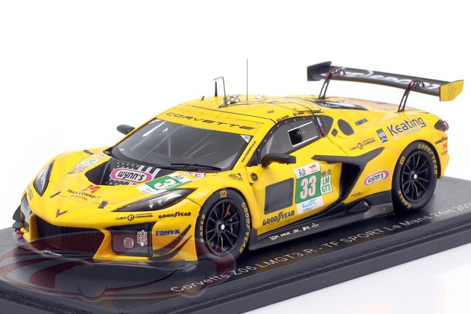 1:43 CHEVROLET Corvette Z06 GT3.R №33 24h LeMans Ben Keating, Daniel Juncadella, Jonny Edgar (2025), yellow - S9293