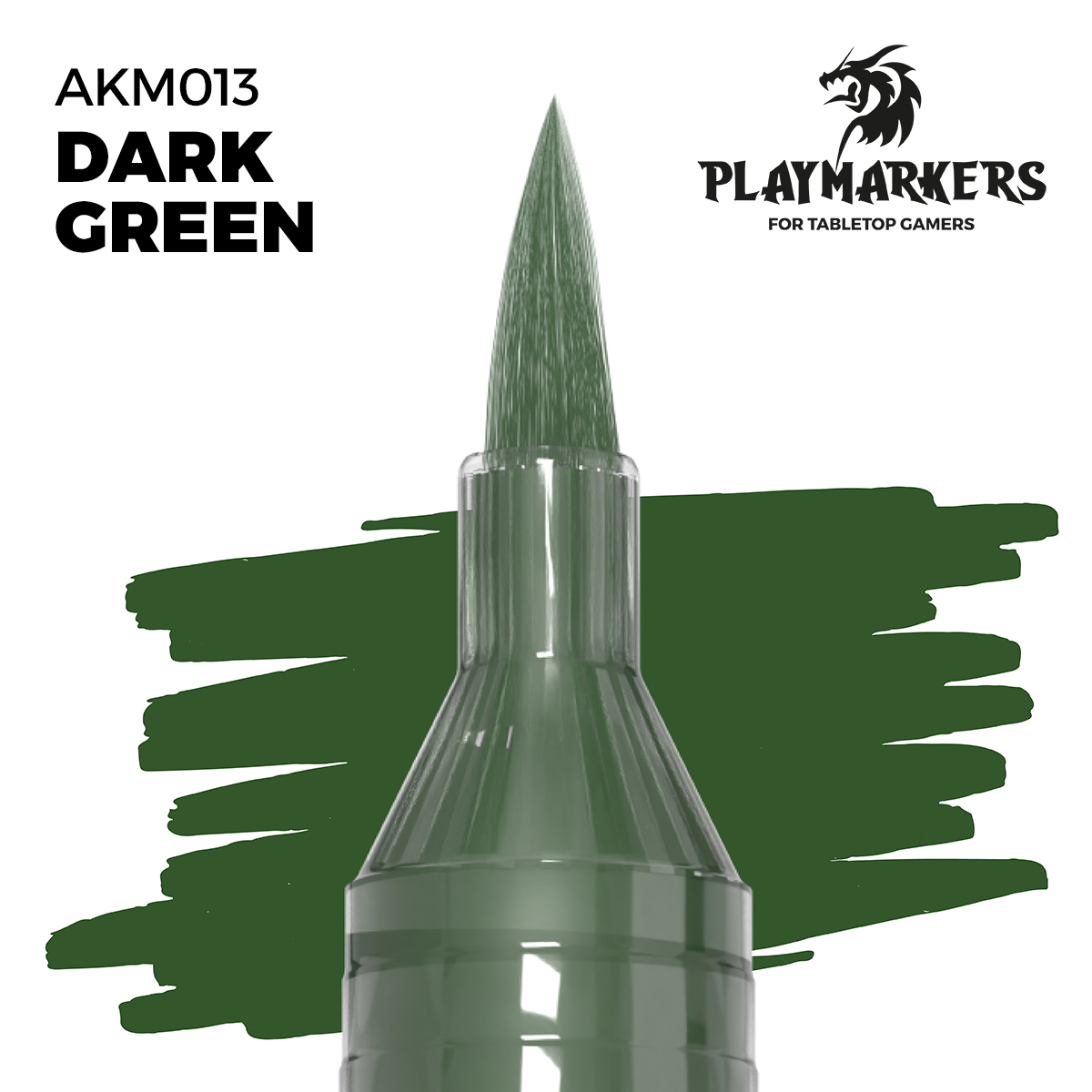 Маркер акриловый PLAYMARKER - Тёмно-зелёный / DARK GREEN – PLAYMARKER - AKM013