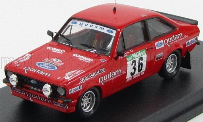 1:43 FORD Escort Rs 2000 №36 Gr.1 2nd Rally Portugal (1985) P.l.faria - A.manuel, Red - RRAL024