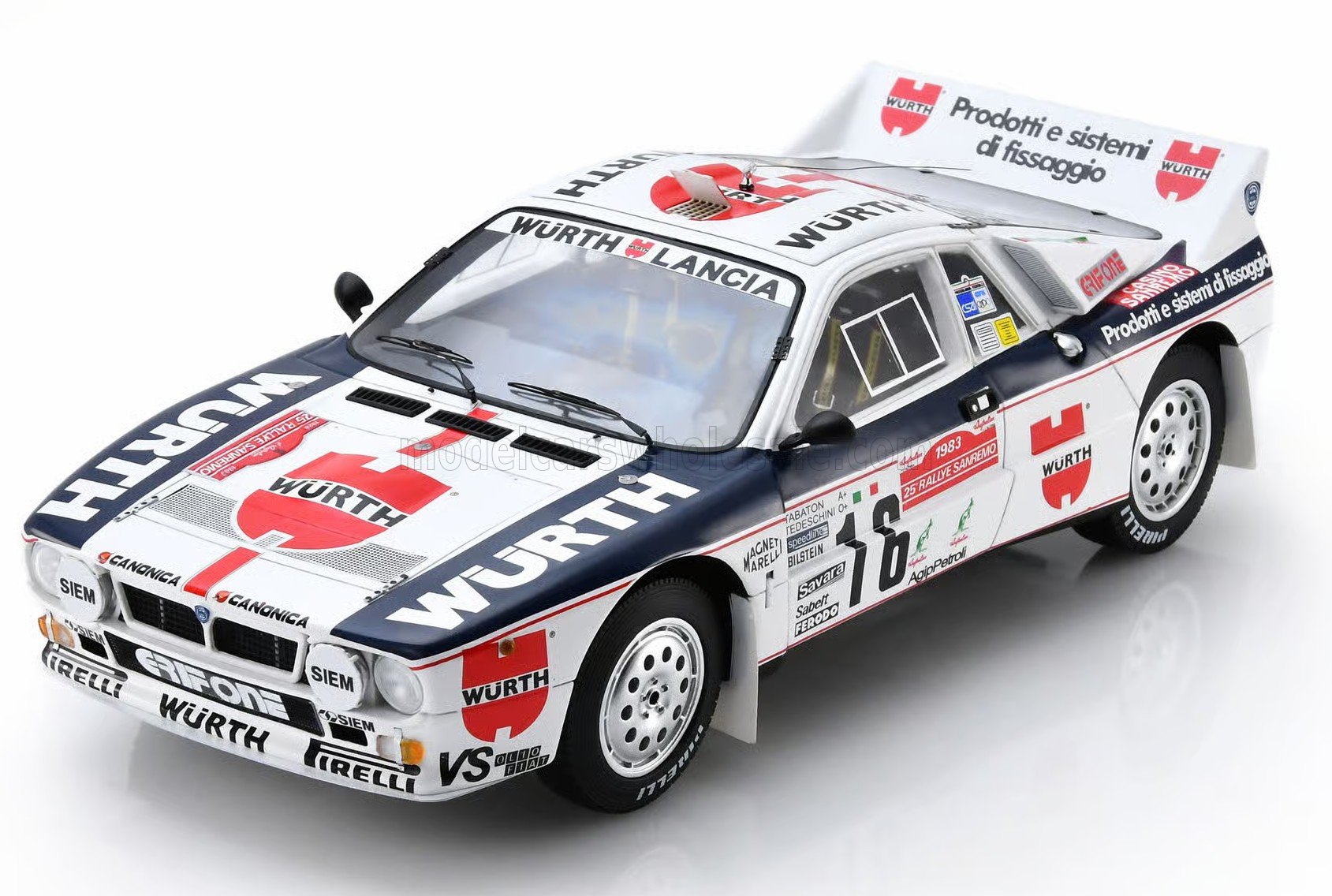 1:18 LANCIA 037 Team Wurth Lancia №16 Rally San Remo (1983) Fabrizio Tabaton - Luciano Tedeschini - 18S1211