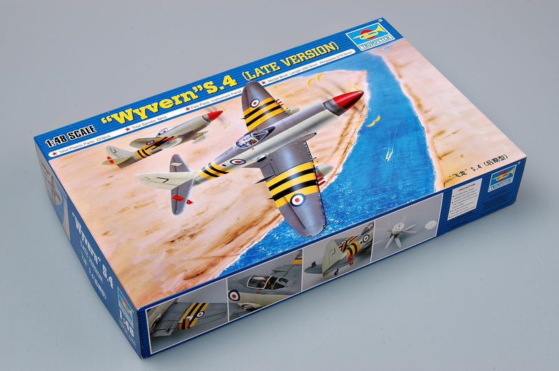 1:48 Сборная модель Британский истребитель Westland Wyvern S.4 (поздний) - 02820