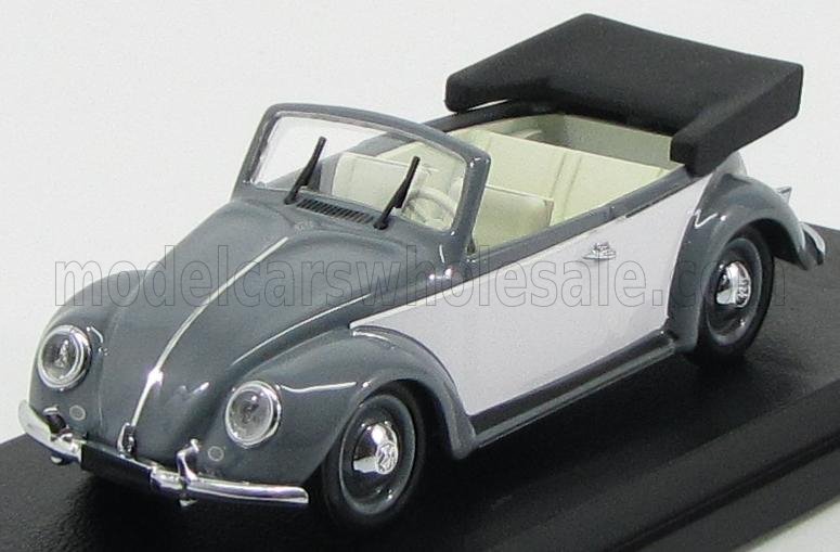 1:43 VOLKSWAGEN Beetle Cabriolet Karmann Open (1949), Grey White - 4435