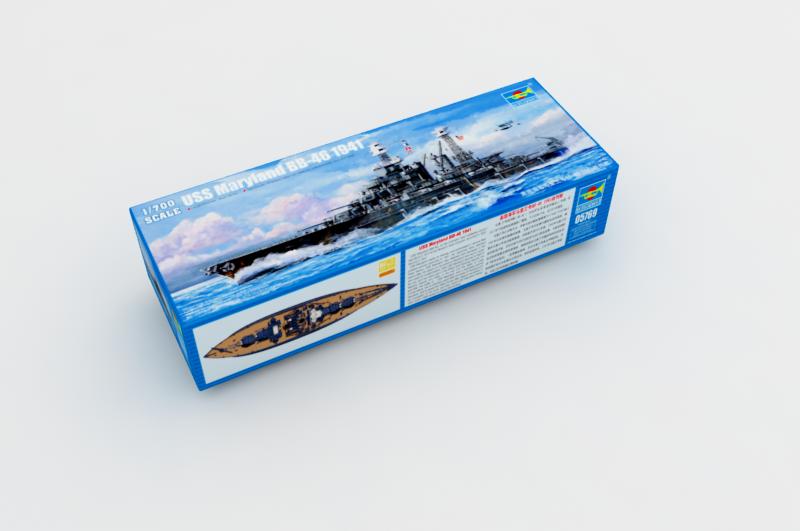 1:700 Сборная модель Американский линкор USS Maryland BB-46 (1941г.) - 05769