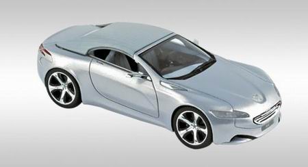 1:43 PEUGEOT SR1 Salon de Geneve 2010, silver - PM0055