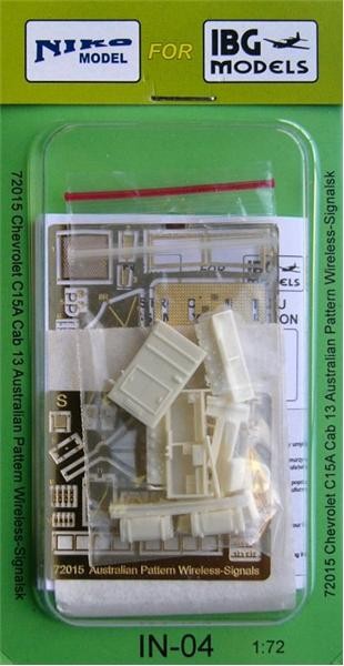 1:72 Сборная модель Набор дополнений к Chevrolet  C15A No.13 Cab Wireless - IN-04