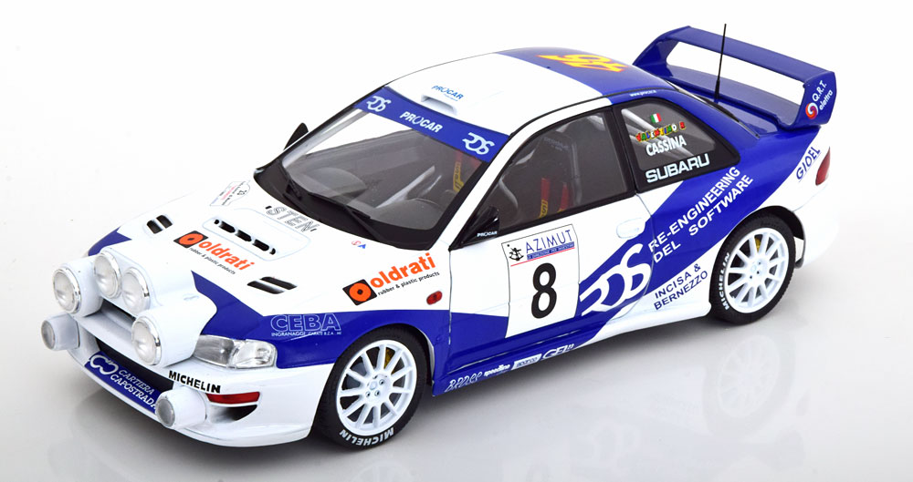 1:18 SUBARU Impreza S5 WRC No 8  Rally Azimut di Monza, Rossi/Cassina (2000) - S1807403