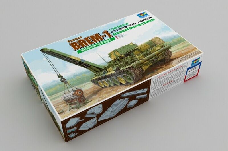 1:35 Сборная модель БРЭМ Russian BREM-1 Armoured Recovery Vehicle - 09553