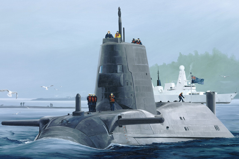 1:350 Сборная модель Подводная лодка HMS Astute - 83509