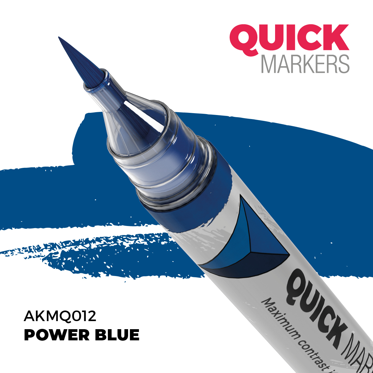 Маркер QUICK MARKER - Мощный синий / Power Blue - AKMQ012